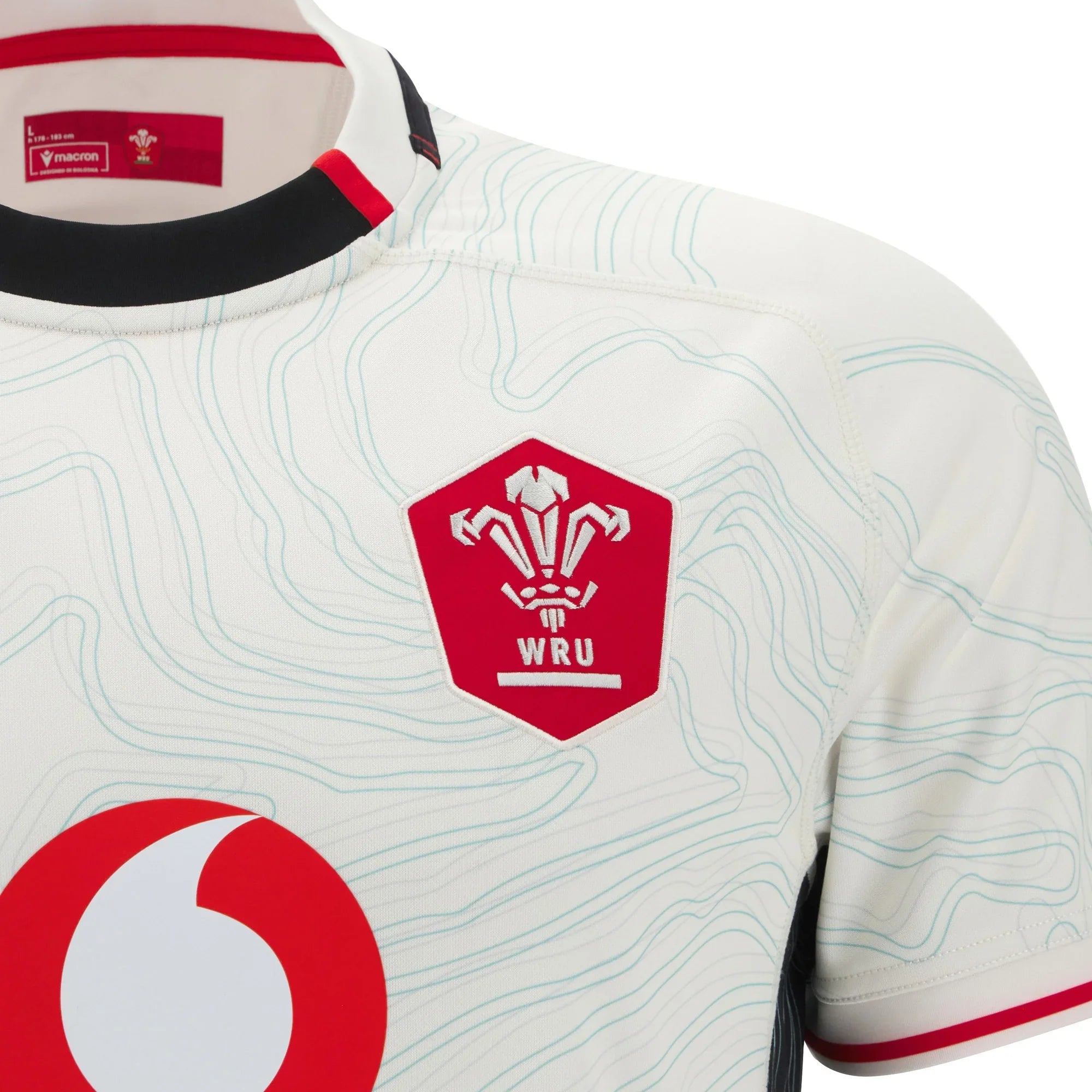 Macron Wales WRU 2025/26 Mens Away Rugby Shirt