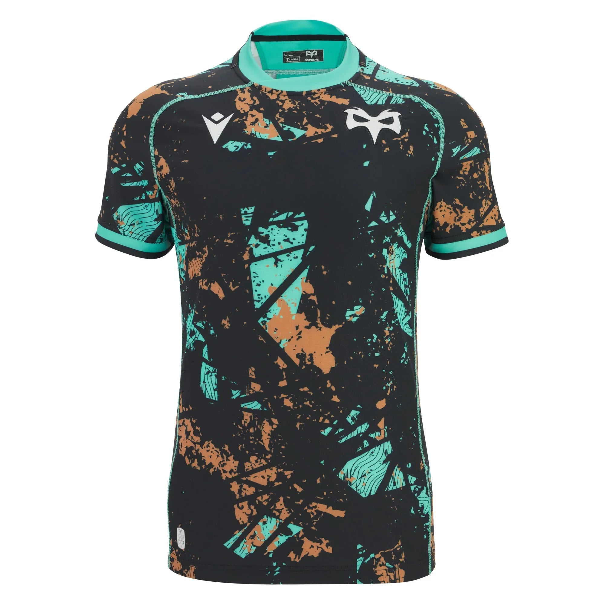 Macron Ospreys Rugby 2025/26 Mens Training Rugby Shirt