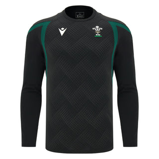 Macron Wales WRU 2026/27 Mens Player Training Long Sleeve T-Shirt