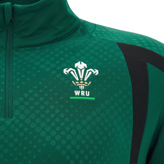 Macron Wales WRU 2026/27 Mens Training Player 1/4 Zip Top