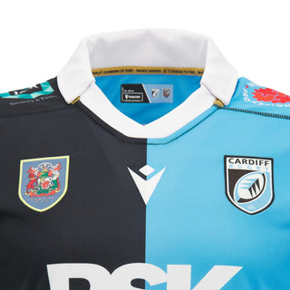 Macron Cardiff Rugby 2026/27 Kids Home Rugby Shirt