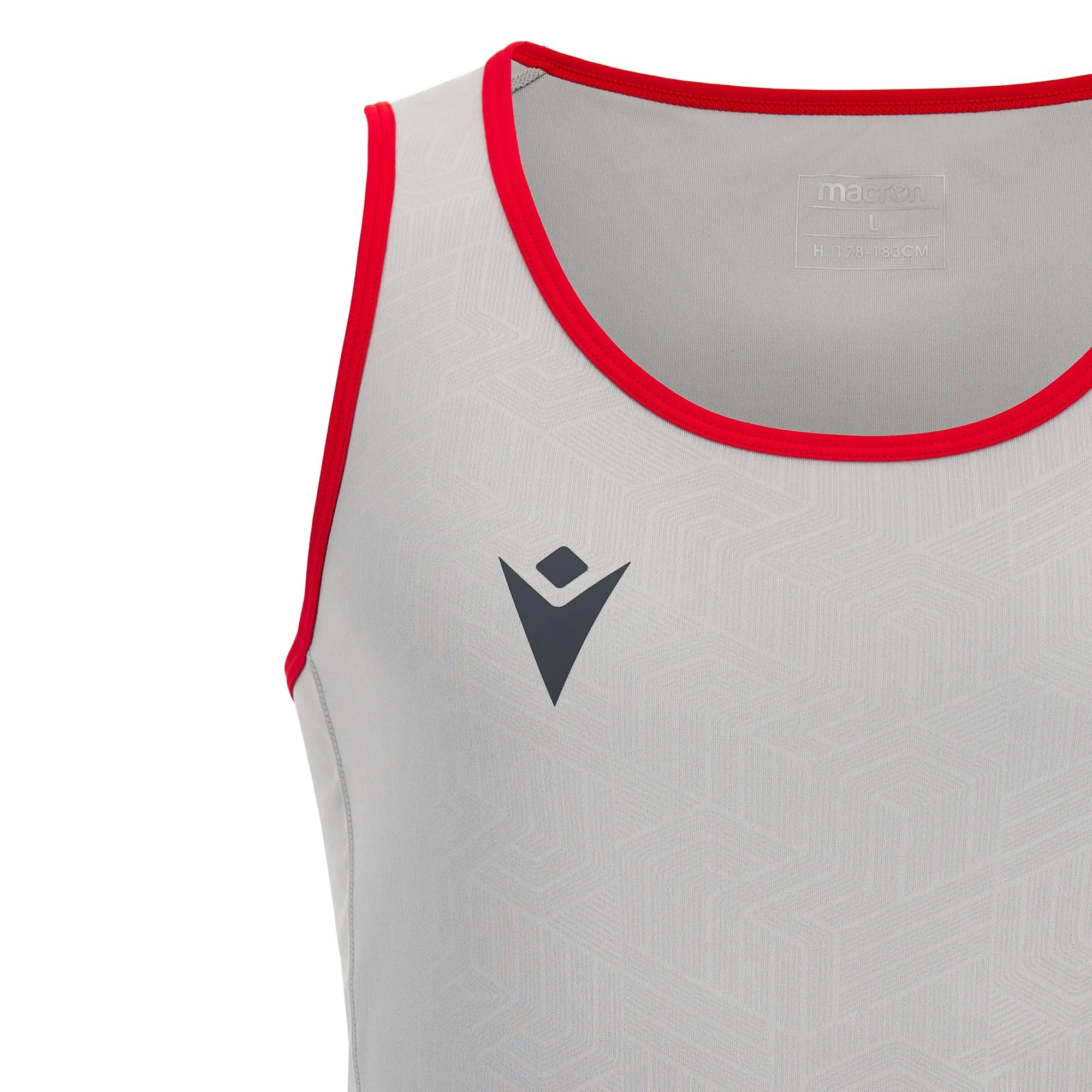 Macron Wales Official WRU 22/23 Mens Rugby Training Poly Dry Singlet
