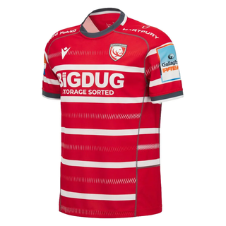 Macron Gloucester Rugby 2026/27 Mens Home Rugby Shirt