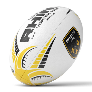 Rhino Dragons RFC 2026 Vortex Pro Replica Rugby Ball