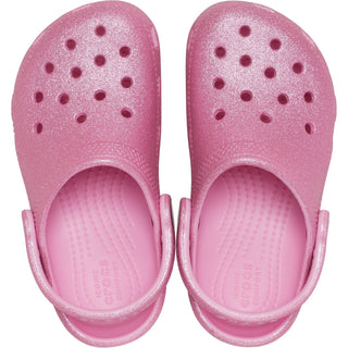 Crocs Classic Toddlers Girls Glitter Clogs