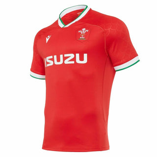 Macron Wales WRU 2021/22 Mens Home Rugby Shirt
