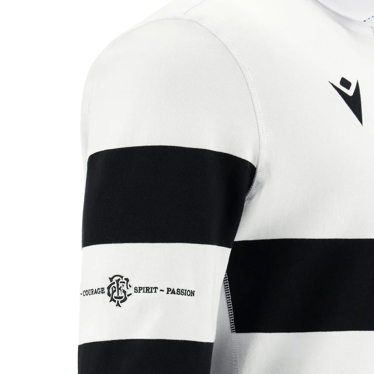 Macron Barbarian 23/24 Mens Home Cotton LS Rugby Shirt