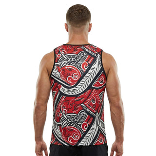 Taiaha Fighting Maoris Mens Rugby Vest