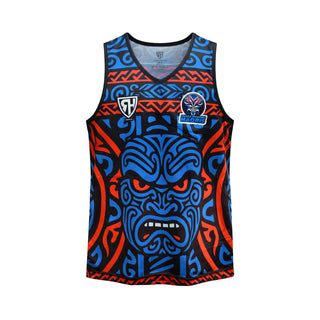 Taiaha Fighting Maoris Kids Rugby Vest