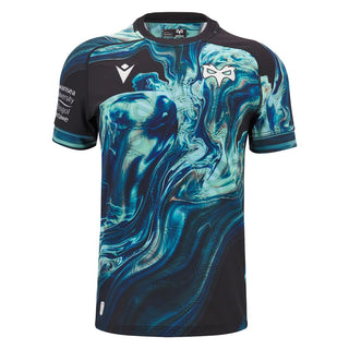 Macron Ospreys Rugby 2024/25 Mens Training Rugby Shirt