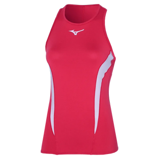 Mizuno Womens Printed Tank Top Opera Red