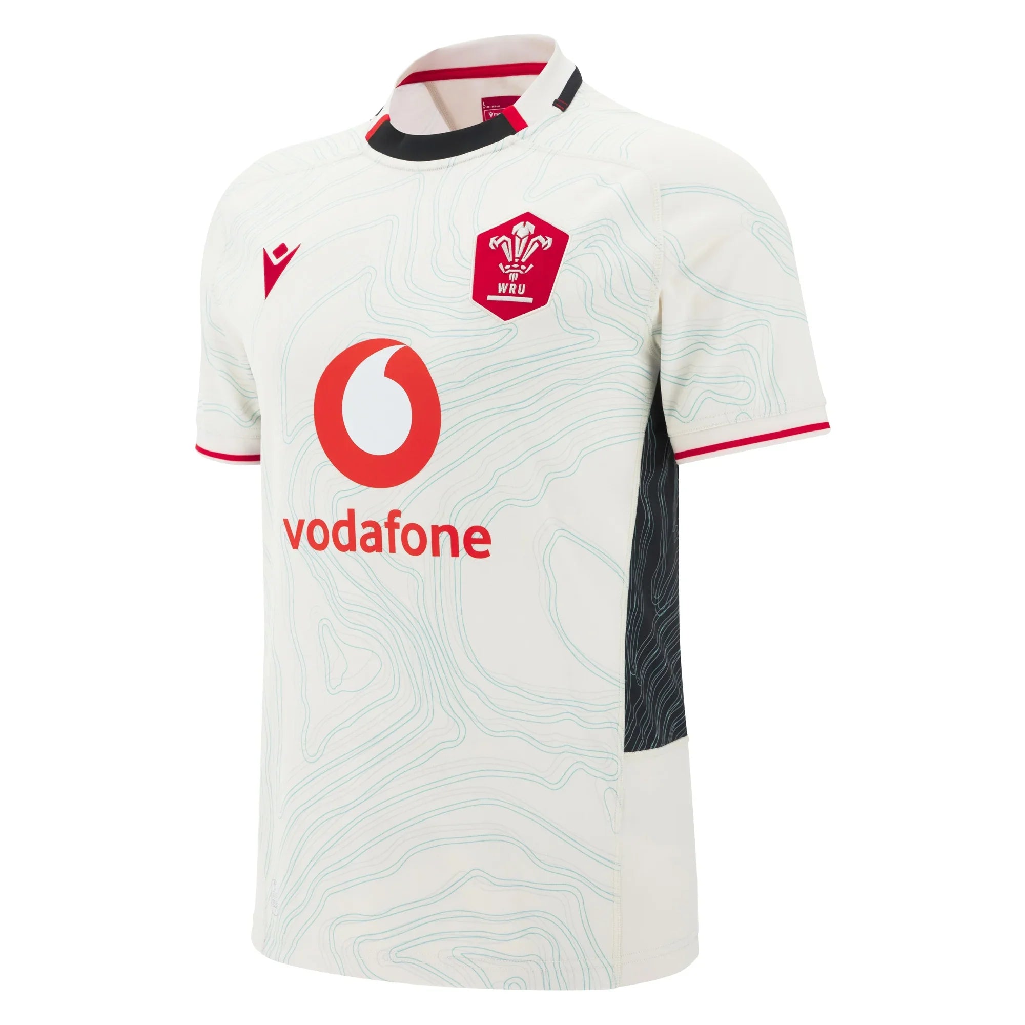 Macron Wales WRU 2025/26 Mens Away Rugby Shirt