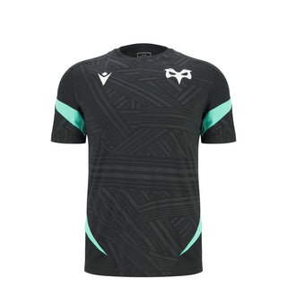 Macron Ospreys Rugby 2025/26 Kids Training Poly T-Shirt