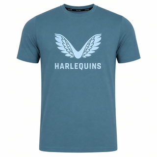 Castore Harlequins Mens Cotton Logo T-Shirt