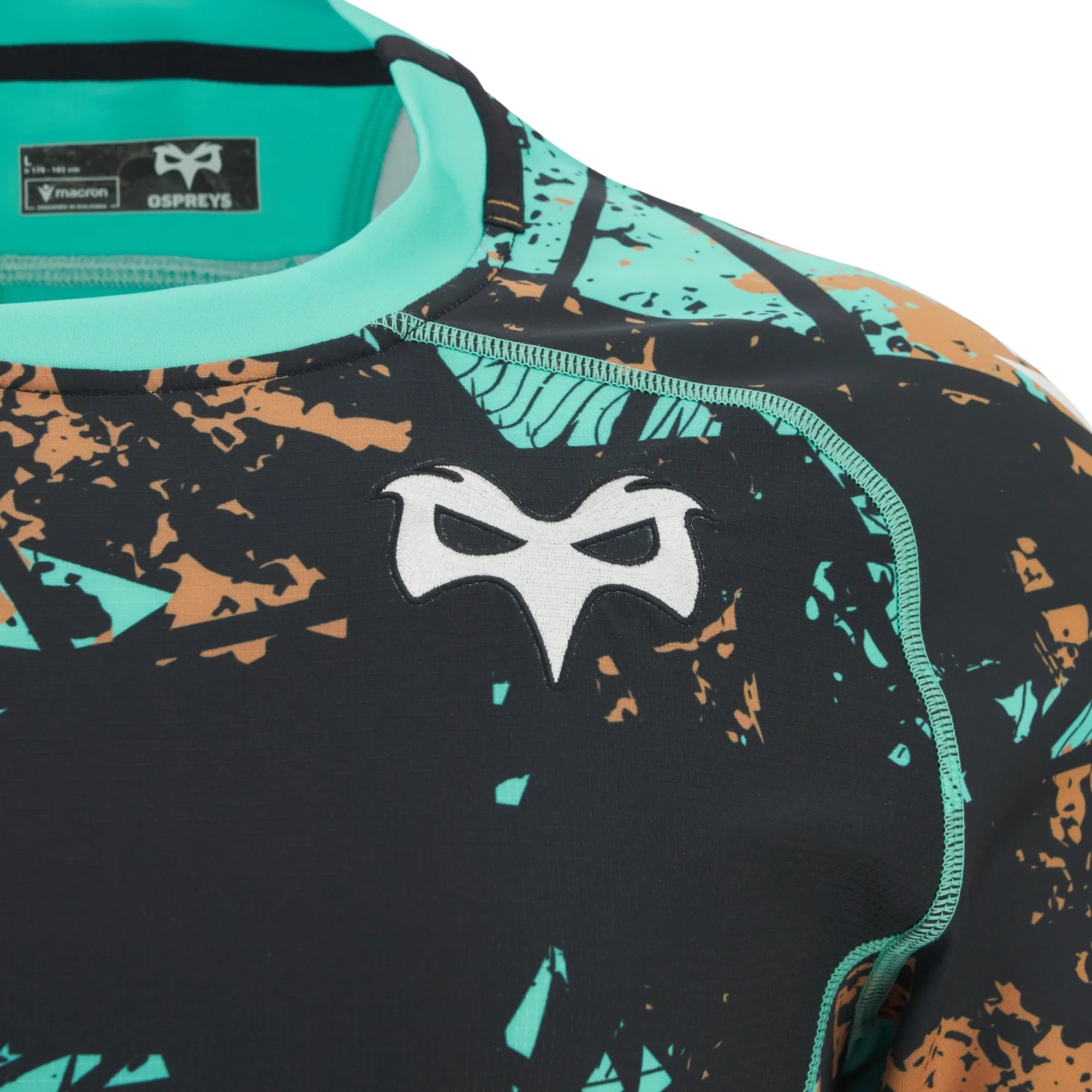 Macron Ospreys Rugby 2025/26 Mens Training Rugby Shirt