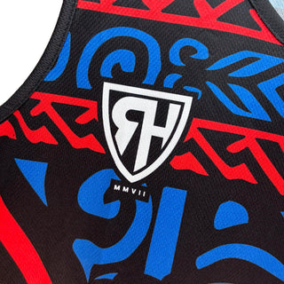 Taiaha Fighting Maoris Mens Rugby Vest