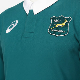 ASICS South Africa Springboks Mens Long Sleeve Traditional Rugby Shirt
